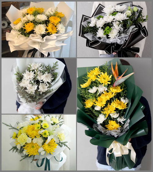 广东江门市开平市蚬冈镇群星村白事花束代送